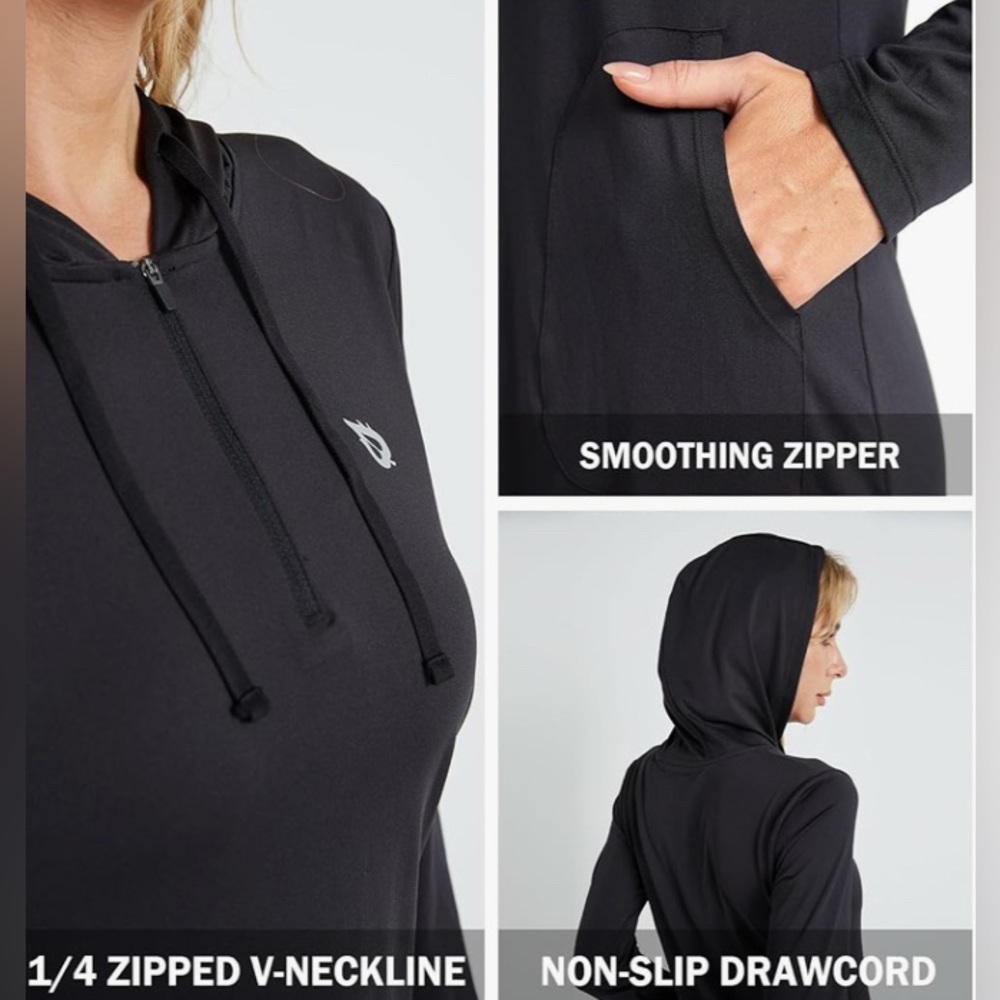 Women's Black Swim Cover-Up - Picture 3 of 6
